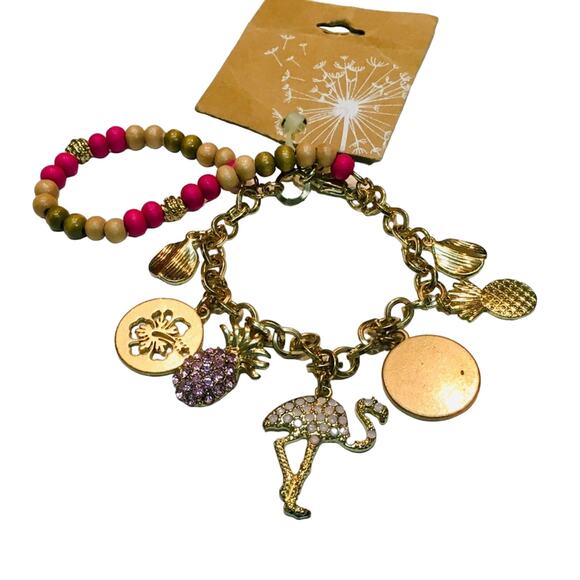 Gold Tone Charms Bracelet - Picture 3 of 5